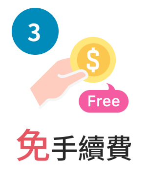 免手續費